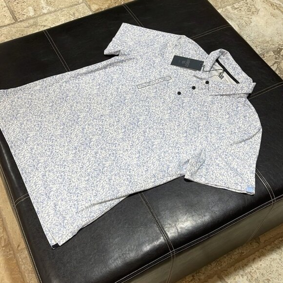 VRST Men's Gravel Pattern Print Golf Polo - Picture 9 of 11